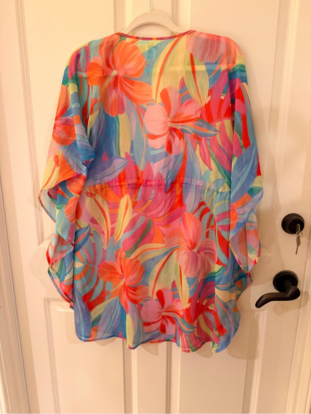 Bleu Rod Beattie Bellissimo Botanica V-Neck Caftan Swim Cover-Up NWOT - Picture 3 of 6